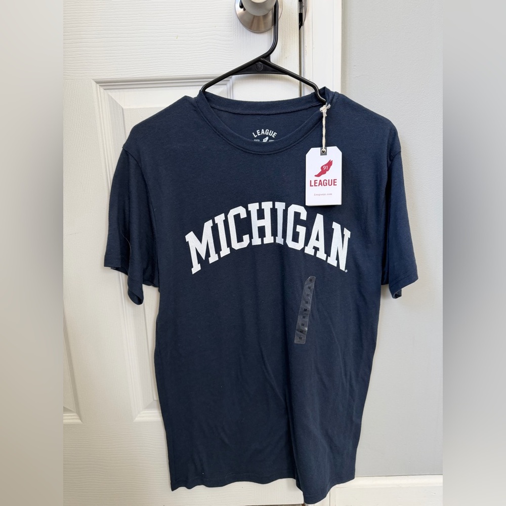 League Dark Blue Michigan Tee